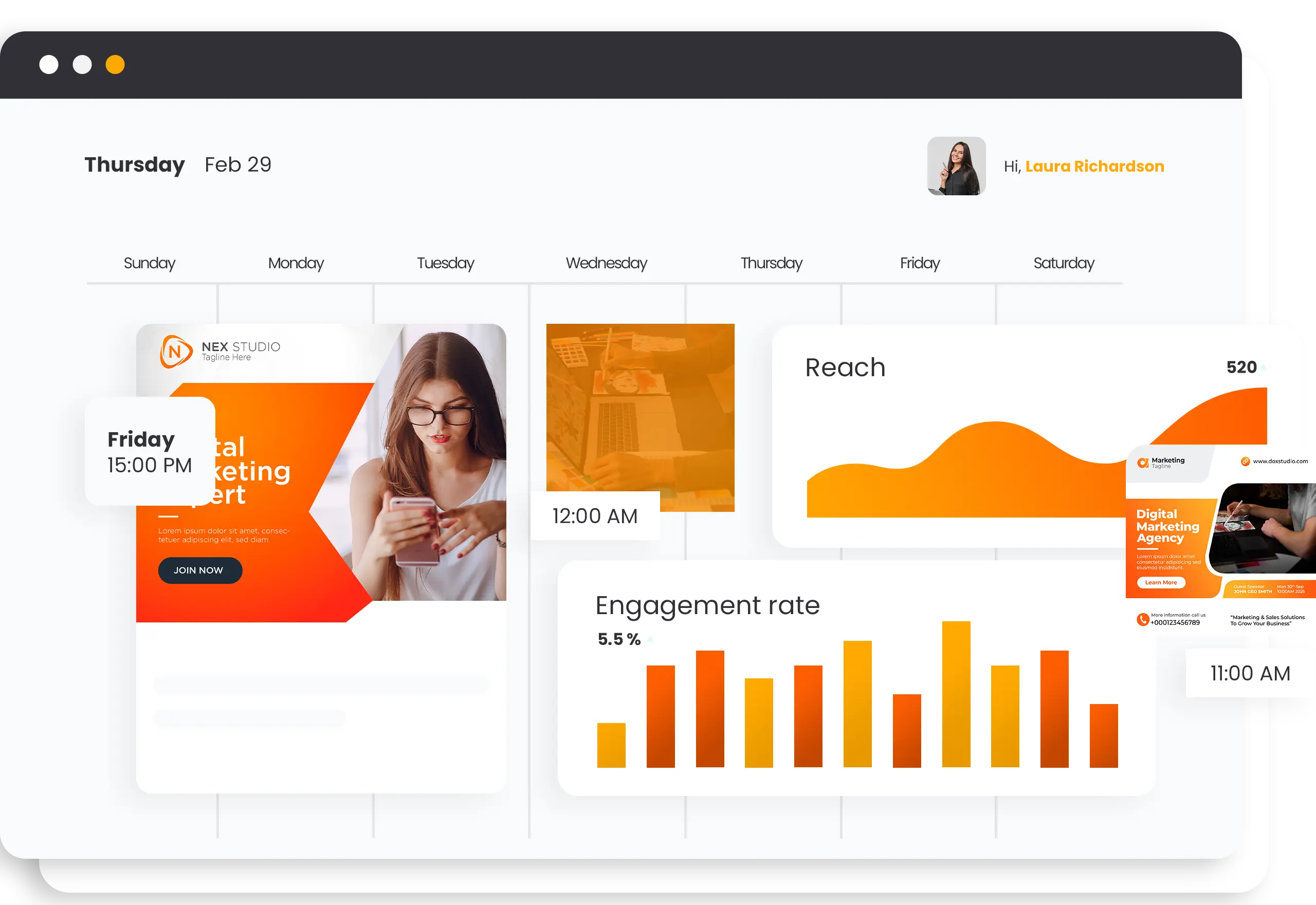 Web design on desktops