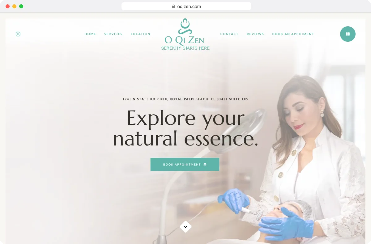 oqizen.com website designed by Dox Studio